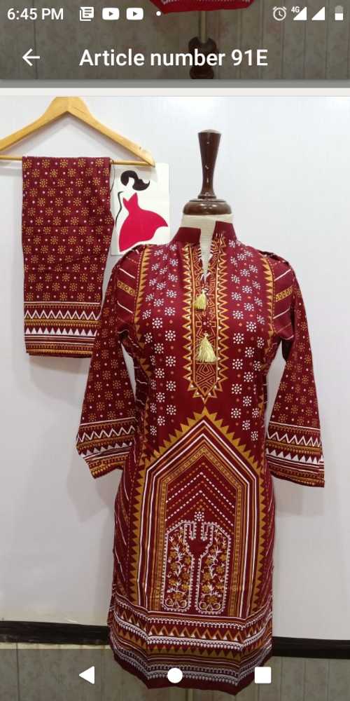 Stiched Kurta plus trouser