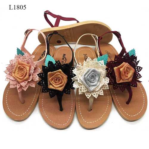 Chappals & Shoe Ladies Metallic