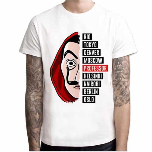 Money Heist Printed Summer T Shirts