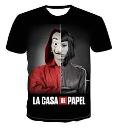 Money Heist Printed Summer T Shirts