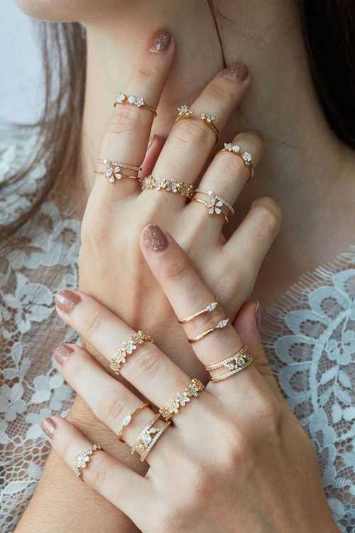 Silver Ring Set Women