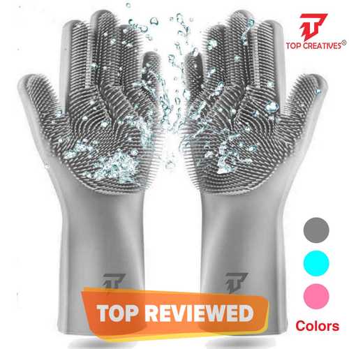 TC Reusable Silicone Magic Washing Gloves